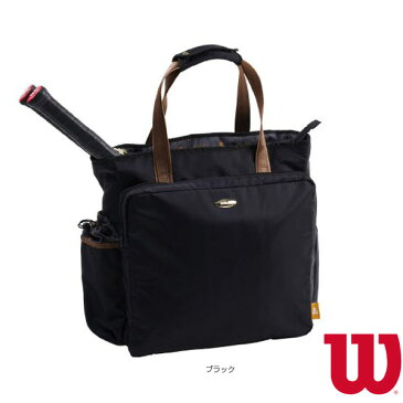 【テニス バッグ ウィルソン】 W BEAR TOTE 11POCKETS／ウィルソンベアトート 11ポケット／ラケット2本収納可／BLACK（WR8007701001）