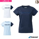 【テニス・バドミントン ウェア（レディース） バボラ】 PURE SHORT SLEEVE SHIRT／半袖プラクティストップ／レディース（BWP2573）