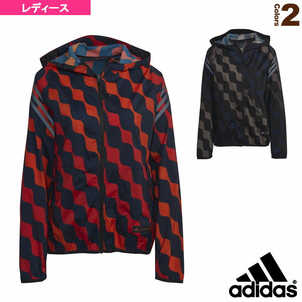 【ランニング ウェア（レディース） アディダス】 W MARIMEKKO RI JACKET／マリメッコ ランアイコンズ ランニングウインドブレーカー／レディース（RH125）