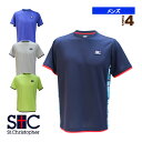 【テニス・バドミントンウェア(メンズ/ユニ) セントクリストファー】 バックチェックゲームシャツ/メンズ(STC-BCM1313)