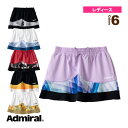 テニス・バドミントンウェア(レディース) アドミラル(Admiral) グラフィックペプラムフレアスコート/レディース(ATLA310)