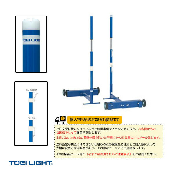 【ソフトバレーボール 設備・備品 TOEI(トーエイ)】 [送料別途]ソフトバレー・バド支柱TJ40／2台1組（B..