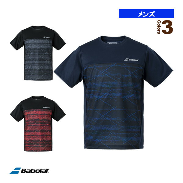 【テニス・バドミントン ウェア（メンズ/ユニ） バボラ】 半袖ゲームシャツ／PURE SHORT SLEEVE SHIRT／メンズ（BUP3555）