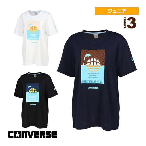 【バスケットボールウェア(ジュニア) コンバース】 ガールズプリントTシャツ/ガールズ(CB332352)