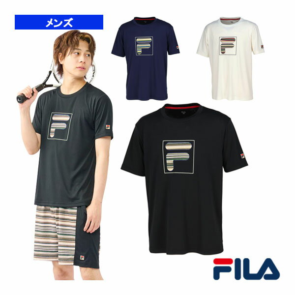 ■商品情報 商品名【テニス・バドミントン ウェア（メンズ/ユニ） フィラ】 アップリケTシャツ／メンズ（VM5622） メーカー名フィラ カラー（02）オフホワイト, （08）ブラック, （20）フィラネイビー サイズM, L, XL 素材エステルスムースポリエステル100％ ■メーカー希望小売価格はメーカーカタログに基づいて掲載しています■商品詳細情報 特徴ニット調ボーダープリントをF-BOXにアレンジしたアップリケを胸元にデザイン。ハーフパンツとコーディネートも可能です。 テクノロジ【吸水速乾】【UV】