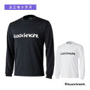 【バドミントンウェア(メンズ/ユニ) ブラックナイト】 ドライロングTシャツ ユニセックス T-3218U