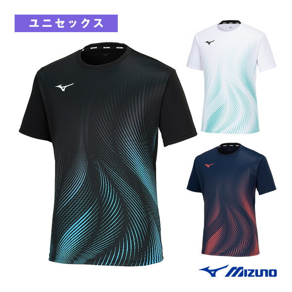 【テニスウェア（メンズ/ユニ） ミズノ】 ゲームシャツ／ユニセックス（62JAB020）