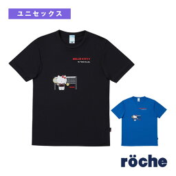 【テニス・バドミントンウェア（メンズ/ユニ） ローチェ（roche）】 サンリオキャラクターズrocheコラボTシャツ／HELLO KITTY／ユニセックス（S0005）