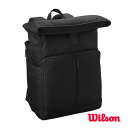 テニスバッグ ウィルソン ライフスタイルバックパック2024/LIFESTYLE BACKPACK 2024/ブラック/ラケット2本収納可(WR8030601001)(4)