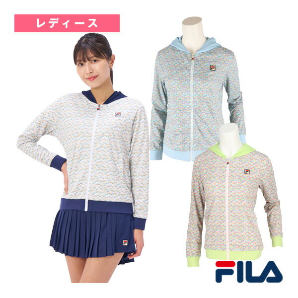 【テニス・バドミントンウェア（レディース） フィラ】 フルジップアップパーカー／レディース（VL2805）