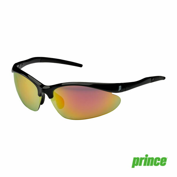 【テニスアクセサリ・小物 プリンス】 プレミアハイコントラストクールミラー偏光サングラス ブラック ..
