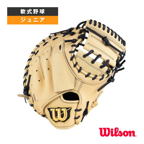 【軟式野球グローブ ウィルソン】 D-MAX Jr.／軟式ジュニア用ミット／捕手用／2J型（WBW102510）