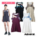 テニスウェア(レディース) アドミラル(Admiral) ウエストギャザーグラフィックワンピース/レディース(ATLA436)