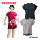 テニスウェア(レディース) バボラ PURE RANGE/半袖シャツ/PURE SHORT SLEEVE SHIRT/レディース(BWG4374)(4)