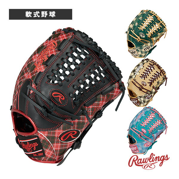 【軟式野球グローブ ローリングス】 ハイパーテックグラフィック/タータンチェック/HYPER TECH GRAPHIC/Tartan Check/軟式グラブ/オールラウンド用(GR4FHTGN65)