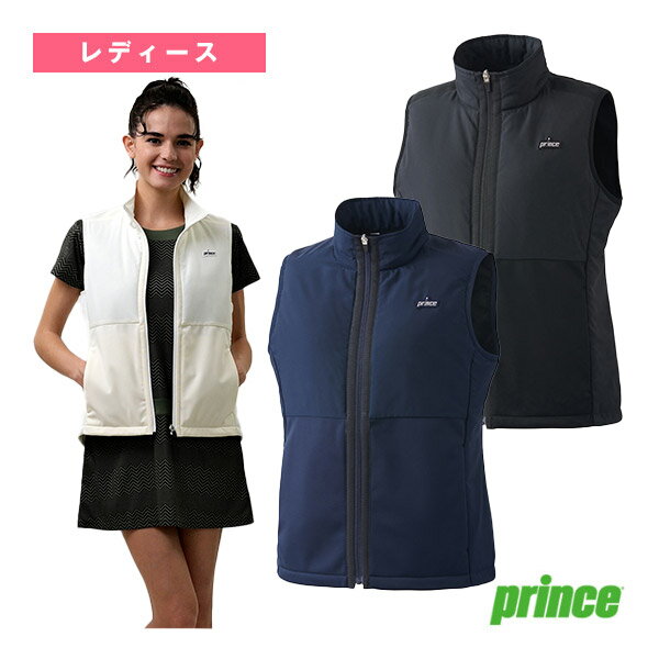 【テニスウェア（レディース） プリンス】 ハイブリットベスト／レディース（WF4851）
