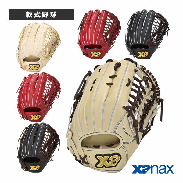 軟式野球グローブ ザナックス TRUST／トラストシリーズ／ベーシックライン／軟式用グラブ／外野手用／PG型（BRG25PG1T）