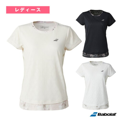 【テニスウェア(レディース) バボラ】 ピュア ショートスリーブシャツ/PURE SHORT SLEEVE SHIRT/レディース(BWG5323) 【テニスウェア(レディース) バボラ】 ピュア ショートスリーブシャツ/PURE SHORT SLEEVE SHIRT/レディース(BWG5323)