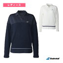 【テニスウェア(レディース) バボラ】 ピュア ロングスリーブシャツ/PURE LONG SLEEVE SHIRT/ルーズフィット/レディース(BWT5126)