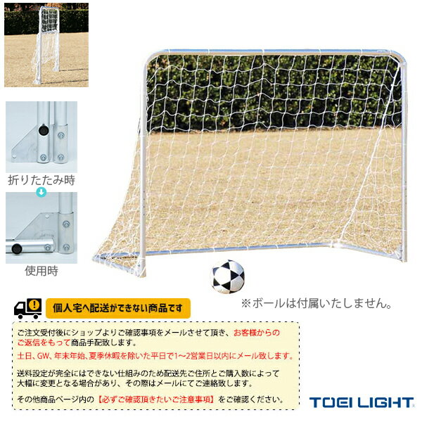 【フットサル設備・備品 TOEI(トーエイ)】 [送料別途]アルミサッカーゴール1520／2台1組（B-3881）