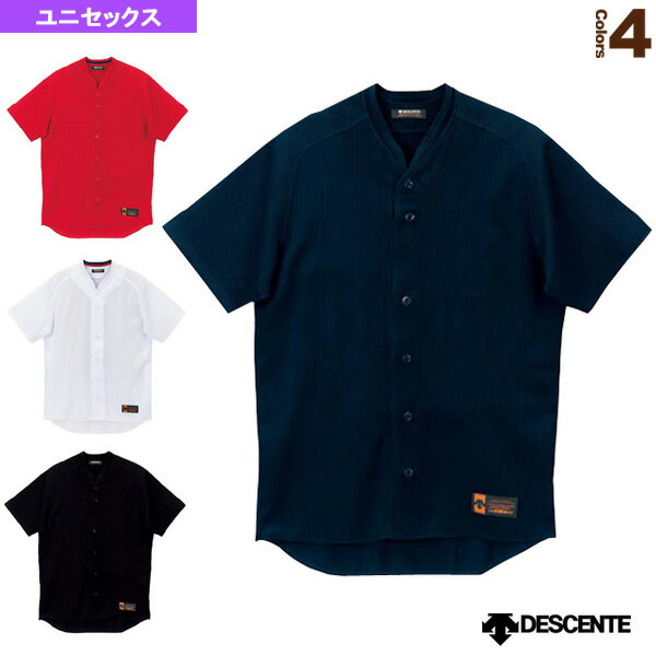 野球ウェア（メンズ/ユニ） デサント 立衿フルオープンシャツ／ルーズシルエット／ユニフォームシャツ..