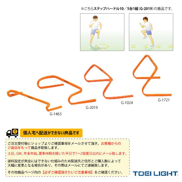 陸上設備・備品 TOEI(トーエイ) [送料別途]ステップハードル10 5台1組 G-2019