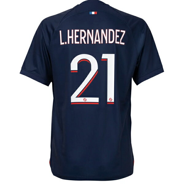 【スピード出荷】ナイキ 23-24 PSG パリサンジェルマン #21 リュカ・エルナンデス ホームレプリカユニフォーム メンズ・レディース サッカー レプリカシャツ 半袖 NIKE DX2694-411