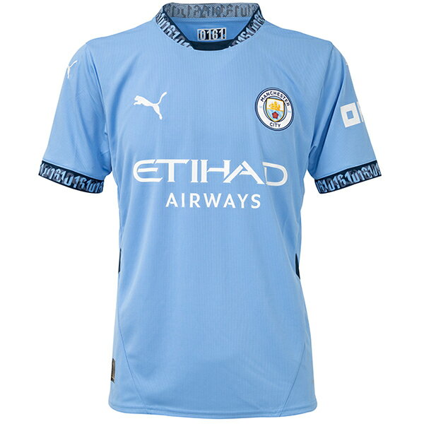 プーマ 24-25 MCFC マンチェスターシティ ホームレプリカユニフォーム メンズ・レディース サッカー レプリカシャツ 半袖 puma 775075-01