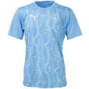 プーマ 24-25 MCFC マンチェスターシティ プレマッチ SS シャツ メンズ・レディース サッカー トレーニングシャツ 半袖 puma 777578-2...