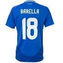 【スピード出荷】アディダス 2024 イタリア代表 #18 バレッラ ホーム レプリカユニフォーム メンズ・レディース サッカー レプリカシャツ 半袖 adid...