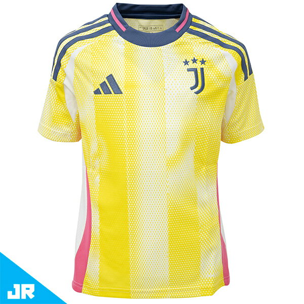 アディダス 24-25 キッズ ユベントス アウェイ レプリカユニフォーム ジュニア用 サッカーレプリカシャツ 半袖 adidas JSA77-JH1358