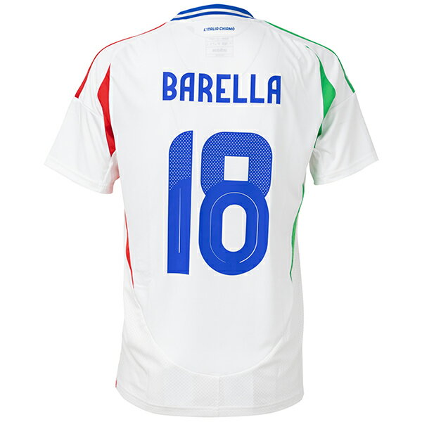 【スピード出荷】アディダス 2024 イタリア代表#18 バレッラ アウェイ レプリカユニフォーム メンズ・レディース サッカー レプリカシャツ 半袖 adidas JSW37-IN0656(4)