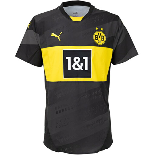 プーマ 24-25 BVB ドルトムント アウェイオーセンティックユニフォーム メンズ・レディース サッカー シャツ 半袖 puma 778042-02 プーマ 24-25 BVB ドルトムント アウェイオーセンティックユニフォーム メンズ・レディース サッカー シャツ 半袖 puma 778042-02