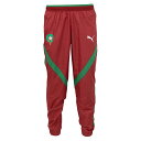 プーマ 2025 モロッコ代表 プレマッチ ウーブンパンツ メンズ・レディース サッカー トレーニングパンツ puma 777732-06