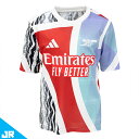 アディダス 24-25 キッズ アーセナルFC プレマッチ ジャージー ジュニア用 サッカー トレーニングシャツ 半袖 adidas KTJ77-JE7565