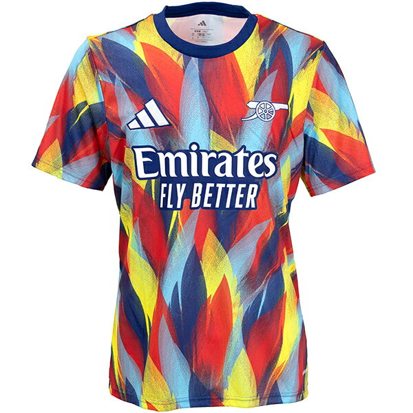 アディダス 25-26 アーセナルFC プレマッチジャージー メンズ・レディース サッカー トレーニングシャツ 半袖 adidas KRM98-JJ1797