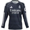 アディダス 25-26 レアル・マドリード アウェイレプリカユニフォーム 長袖 メンズ・レディース サッカー レプリカシャツ adidas KPE18-JP39...