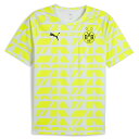 プーマ 25-26 BVB ドルトムント プレマッチ SS シャツ メンズ・レディース サッカー トレーニングシャツ 半袖 puma 781685-02