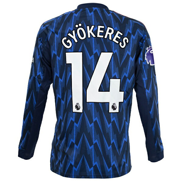 【スピード出荷】アディダス 25-26 アーセナルFC #14 ギョケレシュ【PLバッジ付き】アウェイレプリカユニフォーム 長袖 メンズ・レディース サッカー ...