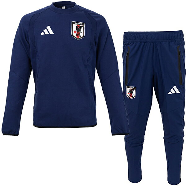 アディダス サッカー日本代表 ティロ26 トラベルクルー&パンツ メンズ・レディース トレーニングウェア上下セット adidas N0546-JZ9095/N3...