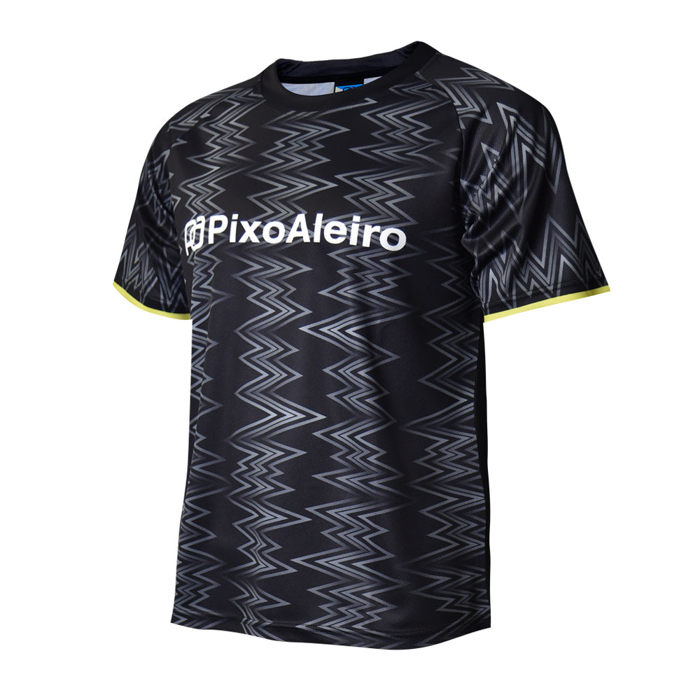 PixoAleiro(ピクサレイロ) PA-SBTEE-002 半袖 Tシャツ ユニセックス ブラック(ジャギー) S-O