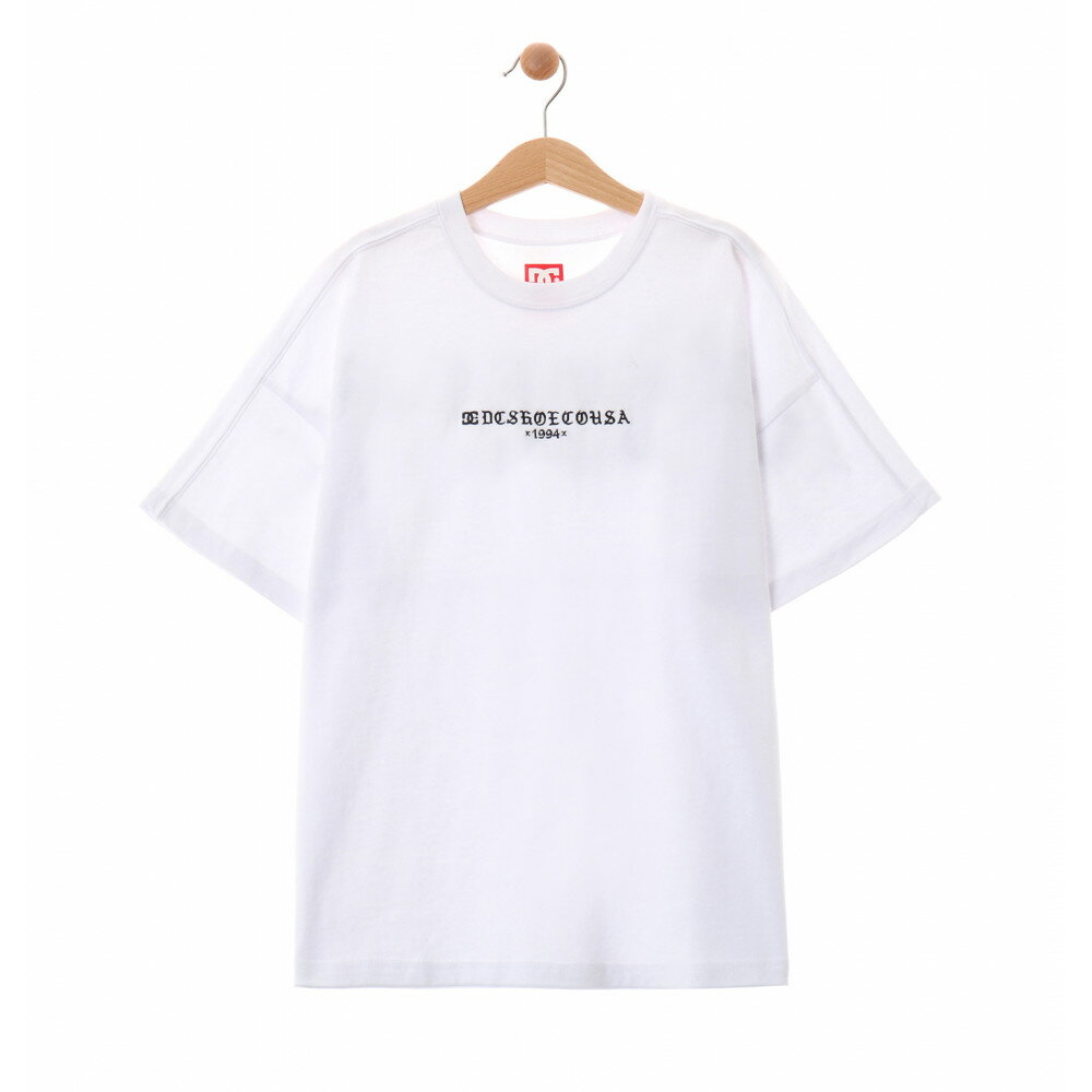 DC SHOES DCシューズ キッズ Tシャツ 半袖 ドロップショルダー YST212511-WHT