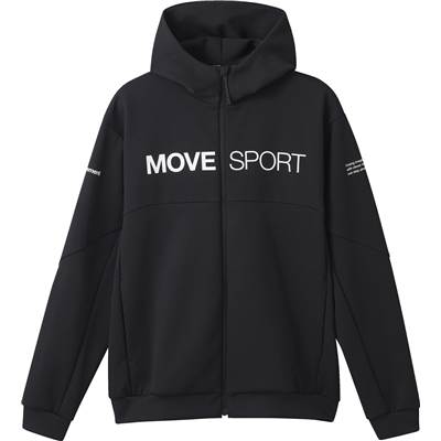 デサント フルジップフーディ メンズ トレーニングウェア パーカー UVカット DMMXJF20-BK