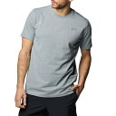 アンダーアーマー 半袖 Tシャツ メンズ UAパフォーマンスコットン ショートスリーブTシャツ ピッチグレー 1384805-012(4)