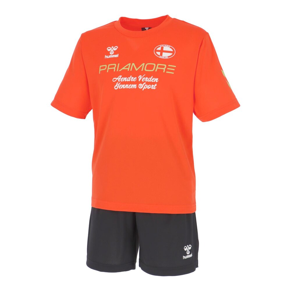 ヒュンメル プラクティススーツ ジュニア 上下セット プリアモーレ サッカー ウェア フレームオレンジ HJP1214SP-331