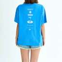 ロキシー ラッシュガード Tシャツ レディース 半袖 ブルー Roxy HISTORICAL LOGO LINE RLY252020-BLU