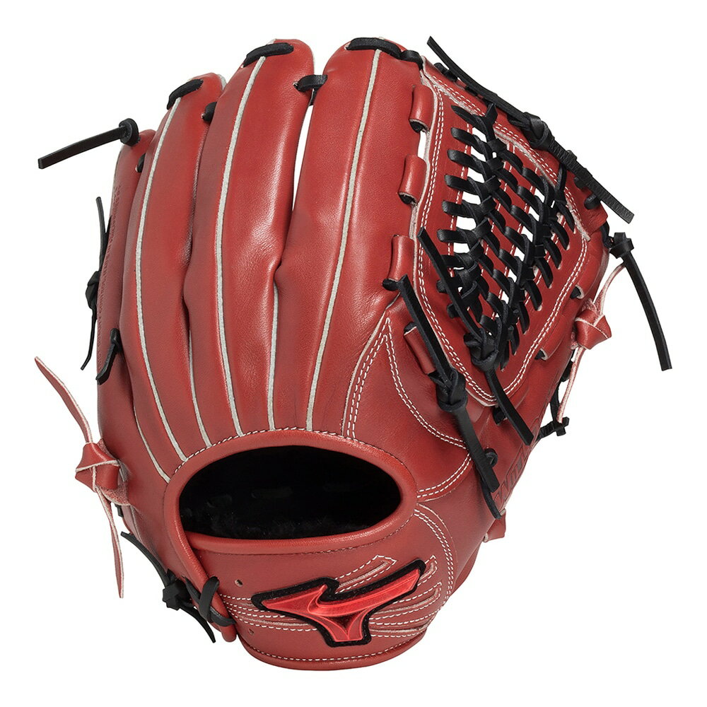 2025年秋冬 新作 ミズノ 一般軟式グローブ オールラウンド用 右投げ 軟式野球 ウィルドライブ レッド IBE 1AJGR33500-6609