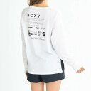 ROXY ロキシー ラッシュガード ラッシュTシャツ 長袖 レディース Roxy HISTORICAL LOGO RLY251036-WHT