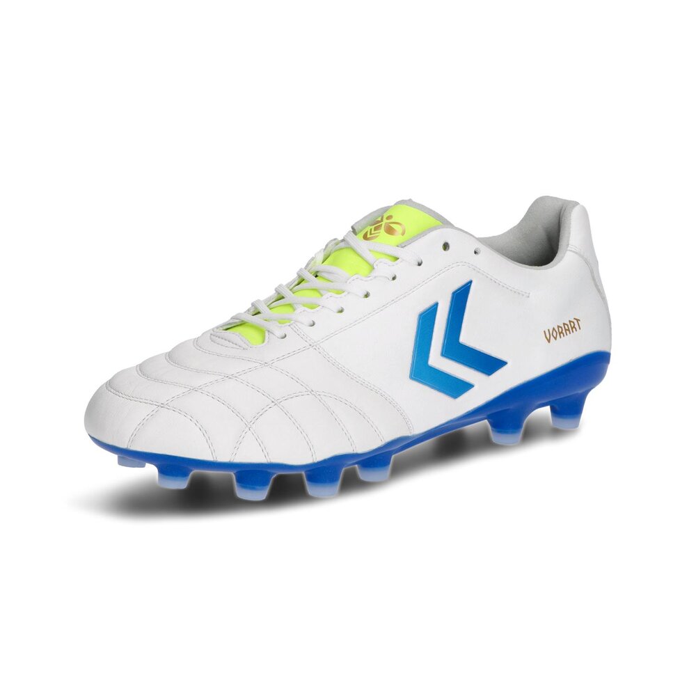 ヒュンメル ヴォラート3 PRO ワイド サッカースパイク シューズ メンズ ホワイト×ライトブルー HAS1244W-1067
