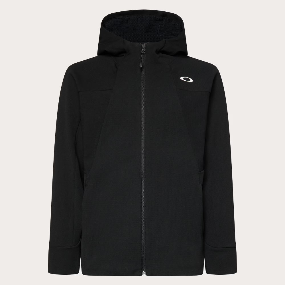 オークリー エンハンス グリッドフリースジャケット パーカー ジップアップ メンズ ブラックアウト FOA408211-02E